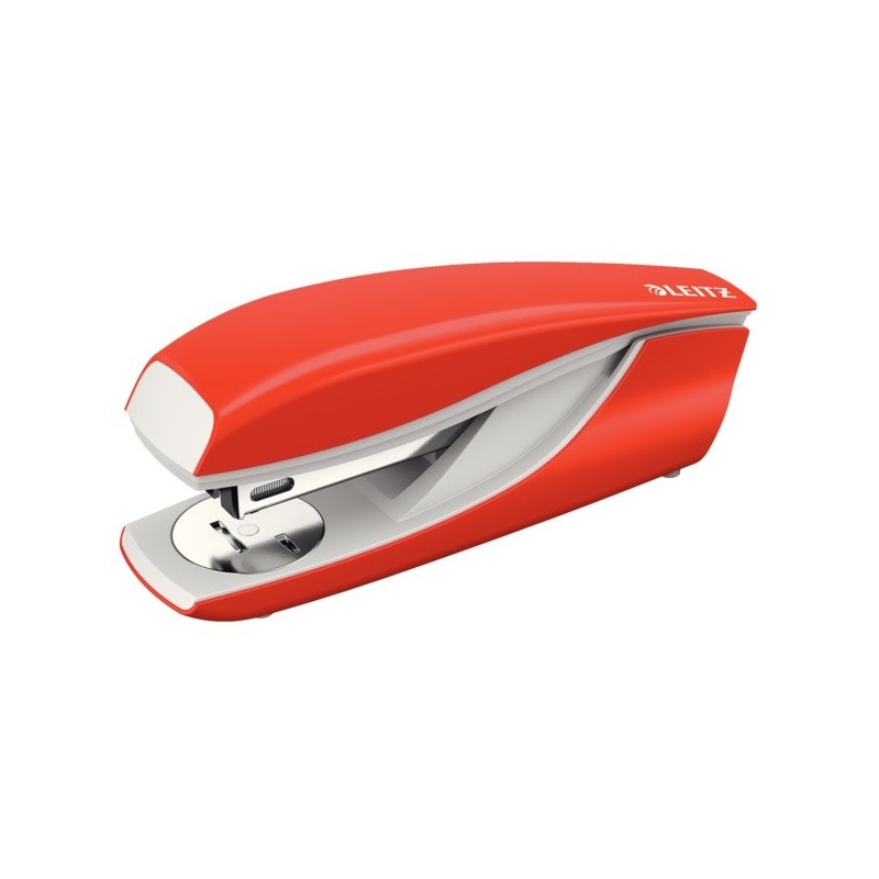 Capsator metalic LEITZ 5502 NeXXt Series, 30 coli, 200 capse P3 incluse, rosu-deschis