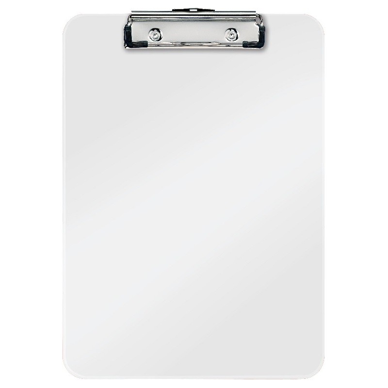 Clipboard LEITZ WOW, simplu, PS, A4, 100 coli, alb