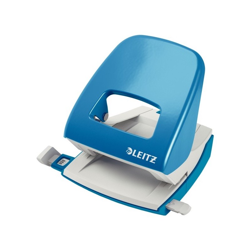 Perforator metalic LEITZ 5008 NeXXt Series, 30 coli, albastru-deschis