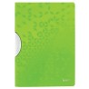 Dosar cu clip LEITZ WOW ColorClip, PP, A4, 30 coli, verde